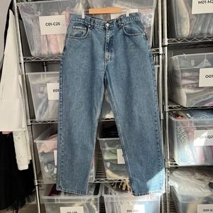 90s Vintage CALVIN KLEIN Easy Fit High Waisted Mom Jeans Light Wash Women's 34